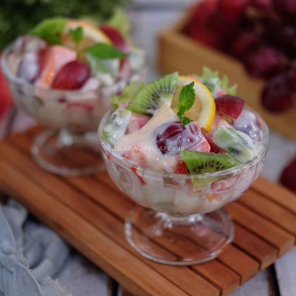 Cara membuat salad buah